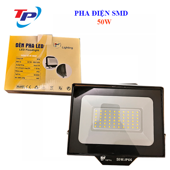 PHA ĐIỆN SMD 50W ( ánh sáng trắng, vàng, xanh dương, xanh lá, đổi mầu)