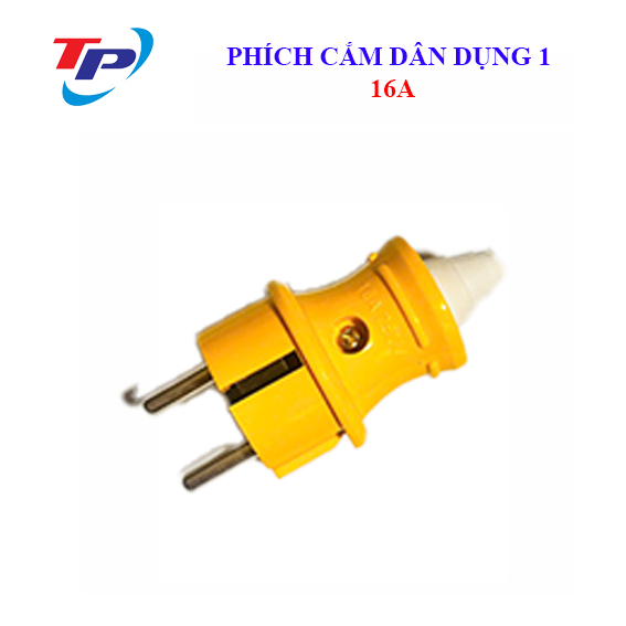 Phích cắm dân dụng chịu tải dọc TP 54( Vàng)