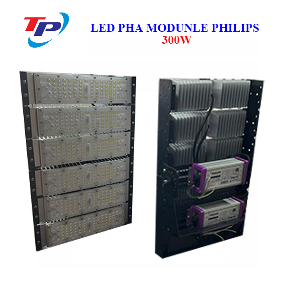 Đèn pha led Module Philips 48leds Nguồn Philips 300w bảo hành 3 năm giá rẻ